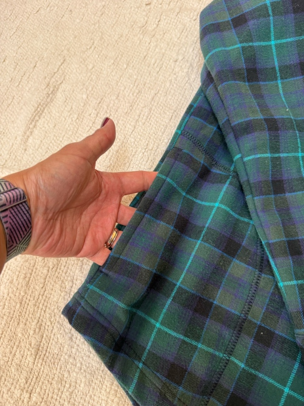 Eddie Bauer Plaid Lined Shacket Shirt Jacket Size XL - Picture 7 of 9